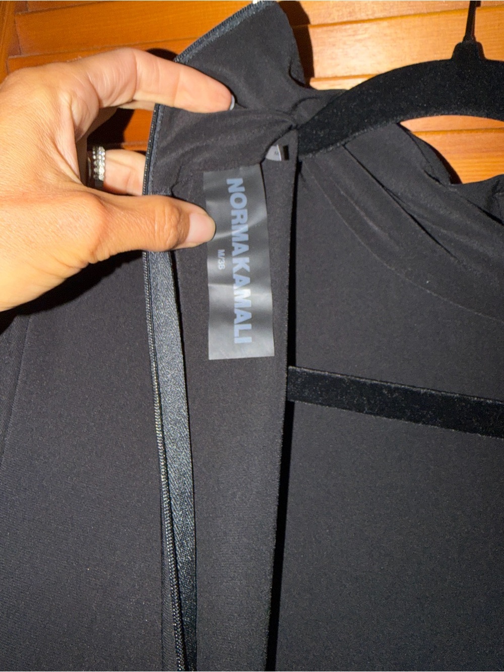 Norma Kamali Black Turtleneck Jogger Jumpsuit - Picture 4 of 5